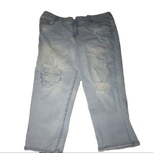 Terra and Sky - Ripped Jeans - Boyfriend - 20W - Light Blue